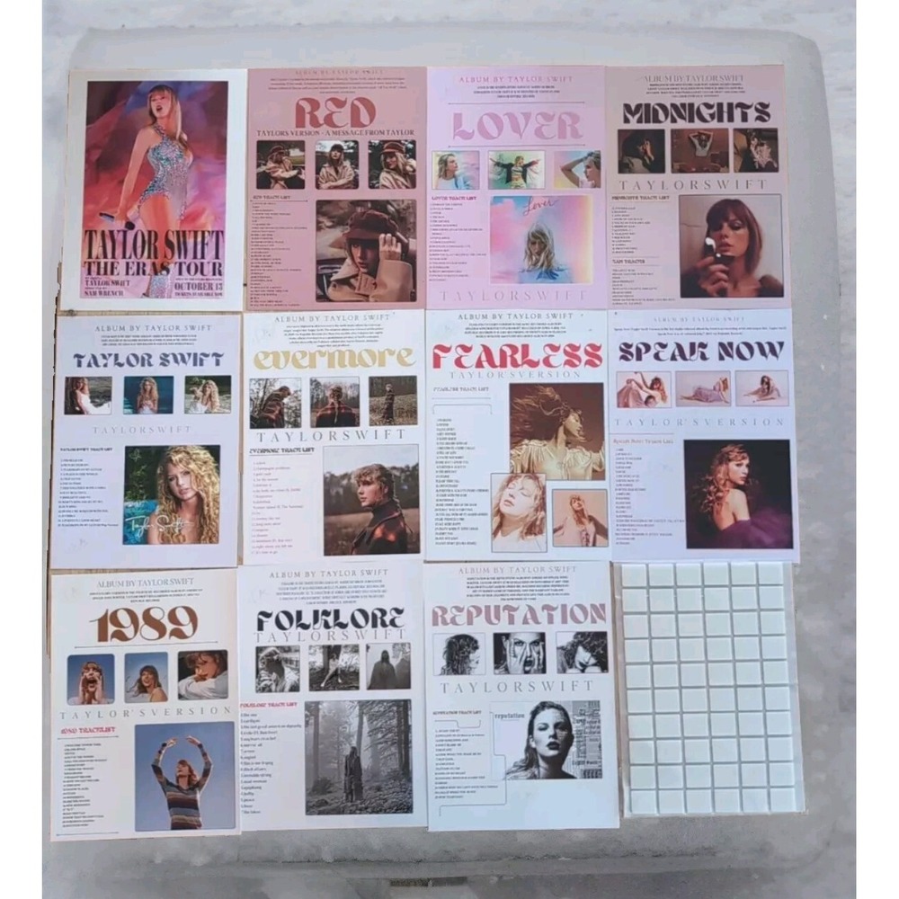 Set of 11 Taylor Swift Album Cover Music 8x11‎ Canvas Wall Art Posters Prints.
